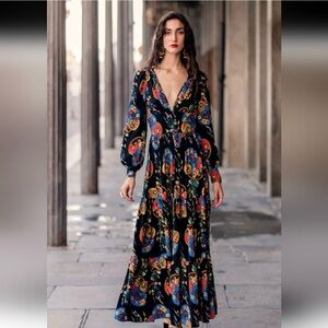 TRASHY DIVA Parasols Long Bianca Bow Dress